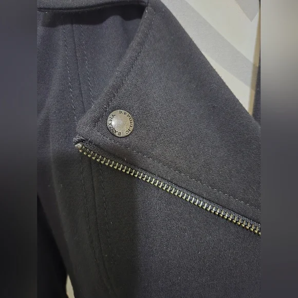 Banana Republic Black Moto Jacket Size 6 - Picture 5 of 12